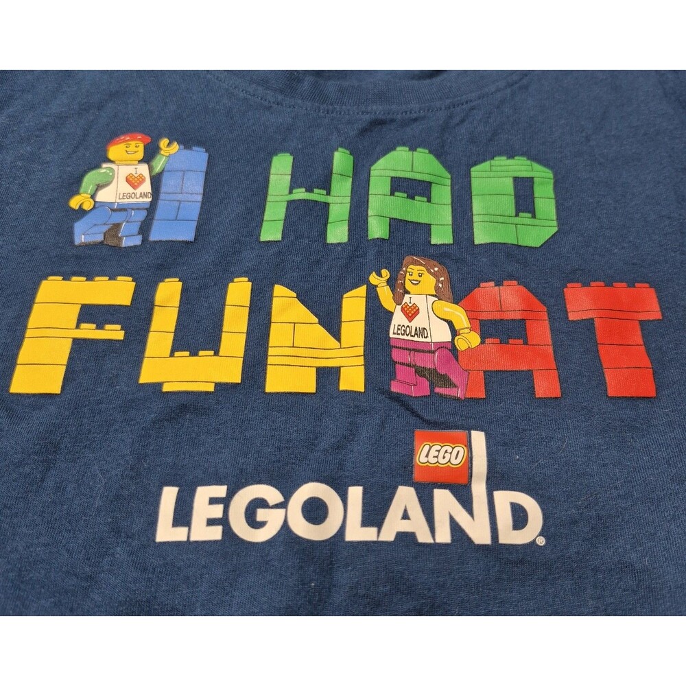 LEGOLAND Graphic Shirt Navy Blue Youth XL I Had Fun At Legoland Minifigure Tee - Picture 2 of 11